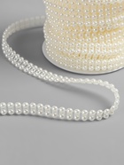 Жемчуг на нитях, плоский, 7 мм, 9±1 м, цвет молочный - Фото 3