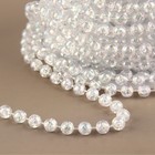 Бусы на нитях, с голографией, 6 мм, 9±1 м, прозрачные - Фото 2