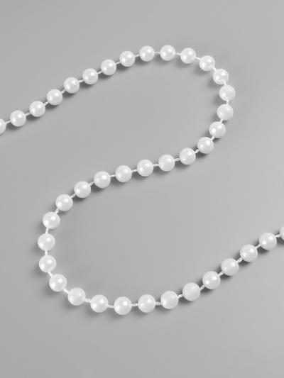 Жемчуг на нитях, круглый, 6 мм, 9±1 м, белый