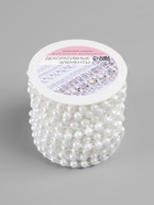 Жемчуг на нитях, круглый, 6 мм, 9±1 м, белый - Фото 4