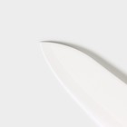 Набор кухонный «Изгиб», керамика, 6 предметов: ножи 7.5 см, 10 см, 13 см, 15 см, овощечистка, подставка, фиолетовый - Фото 6