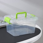 Контейнер пластиковый для хранения Доляна, 20×15×10,5 см, крышка с ручкой на защёлке, цвет МИКС - Фото 6