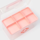 Аптечка, 15.5×9×9.5 см, пластик, прозрачный корпус, МИКС - Фото 6