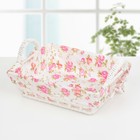 Корзина для хранения плетёная Доляна «Лето», 32×21×13 см, цвет белый - Фото 1