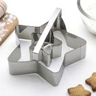 Форма для вырезания двойная «Звезда», 15×5,5 см, цвет хромированный - Фото 2