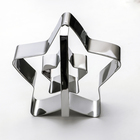 Форма для вырезания двойная «Звезда», 15×5,5 см, цвет хромированный - Фото 3
