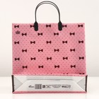 Пакет "Бантики на розовом", мягкий пластик, 30 х 9 х 30 см, 140 кмм - Фото 2