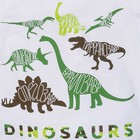 Футболка "Динозавр", белая, р-р 36 (134-140см) 9-10л 100% хл - Фото 3