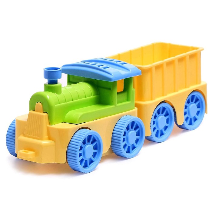 Игровой набор паровозик инерционный с вагончиком «Вжух», МИКС - фото 1911299735