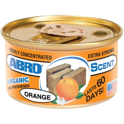 Освежитель воздуха ABRO "Органик", Апельсин, 42 г AS-560-OR