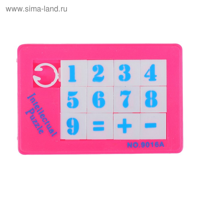 Головоломка-пятнашка «Цифры», цвета МИКС - Фото 1