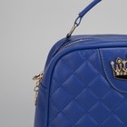 Сумка женская, отдел на молнии, наружный карман, цвет синий - Фото 3