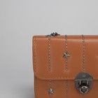 Сумка женская, отдел на замке, длинная цепь, цвет рыжий - Фото 4