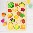 Рамка - вкладыш «Большие фрукты», развивающая доска - Фото 2