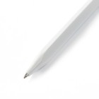 Ручка шариковая, 0.7 мм, стержень синий, корпус треугольный белый - Фото 4