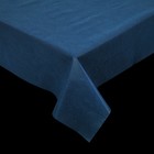 Скатерть без основы одноразовая спанбонд 55 гр/м 160х220 см "Моно" цвет синий - Фото 1