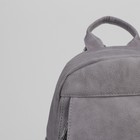 Рюкзак мол L-8618, 20*9*23, отдел на молнии, н/карман, т.серый - Фото 4