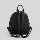 Рюкзак молодёжный, отдел на молнии, 3 наружных кармана, цвет чёрный - Фото 3