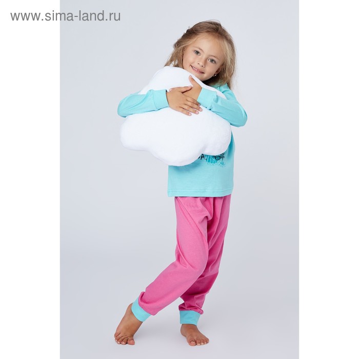 Пижама для девочек, цвет мятный, рост 104-110 (30) см - Фото 1