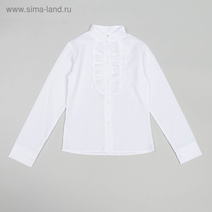 Блузка для девочки , рост 134-140 см, цвет белый - Фото 1
