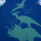 Лонгслив для мальчика "Дино", индиго, р-р 36 (134-140 см) 9-10 л 100 % хл - Фото 3