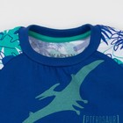 Лонгслив для мальчика "Дино", индиго, р-р 36 (134-140 см) 9-10 л 100 % хл - Фото 4