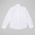 Блузка для девочки, рост 128 см, цвет белый - Фото 1