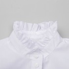 Блузка для девочки, рост 128 см, цвет белый - Фото 3