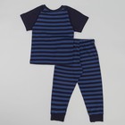 Пижама для мальчиков, рост 128-134 (36) см, цвет синий - Фото 2