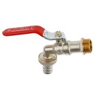 Кран водоразборный, 1/2", рычаг, латунь, никелированный - Фото 2