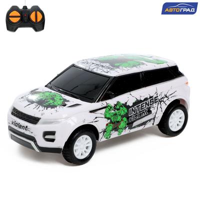 Машина радиоуправляемая «Эвог», работает от батареек, цвет белый