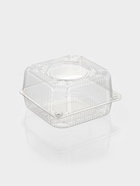 Контейнер одноразовый с неразъёмной крышкой ПР-К-15 В, пластик, квадратный, 250 мл, 15.2×8.1 см, прозрачный - Фото 4