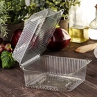 Контейнер одноразовый с неразъёмной крышкой ПР-К-15 В, пластик, квадратный, 250 мл, 15.2×8.1 см, прозрачный - Фото 7