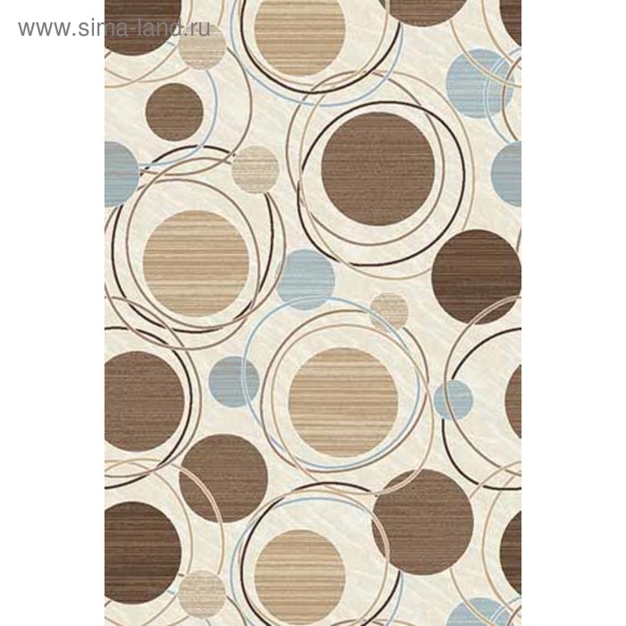 Ковёр прямоугольный Merinos Valencia Deluxe, размер 150x400 см, цвет cream-brown mр - Фото 1