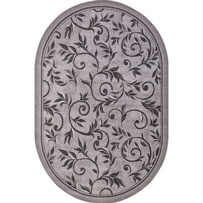 Ковёр овальный Merinos Silver, размер 300x500 см, цвет light gray mр
