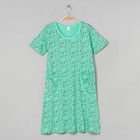 Платье домашнее женское, цвет зелёный, размер 44 - Фото 1