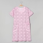 Платье домашнее женское, цвет розовый, размер 52 - Фото 1
