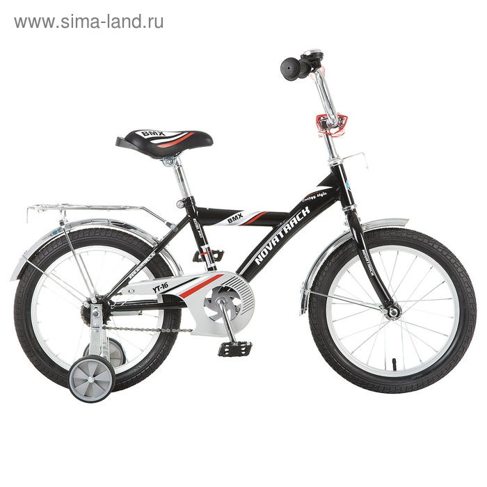 Велосипед 16" Novatrack BMX, цвет чёрный - Фото 1
