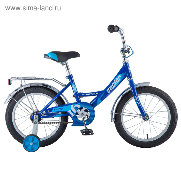 Велосипед 16" Novatrack Vector, цвет синий - Фото 1