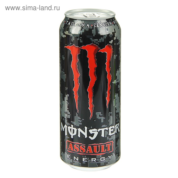 Энерг. напиток Monster Assault Red 500 ml (12) - Фото 1