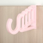 Вешалка на дверь 18,5х2,5х9 см «Моно» цвет МИКС - Фото 4