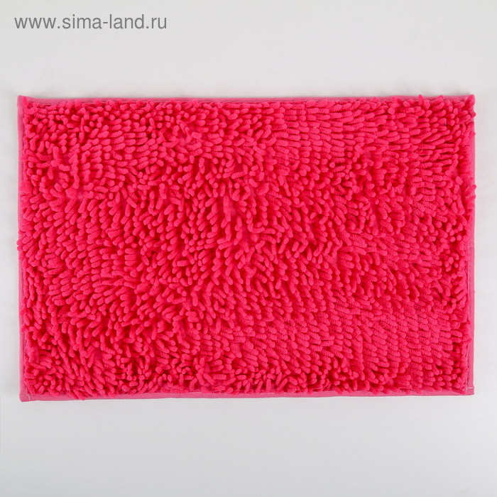 Коврик для дома «Букли длинные», 40×60 см, цвет коралловый - Фото 1