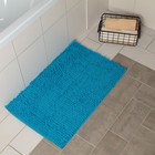 Коврик для ванной и туалета Доляна «Букли длинные», 49×76 см, цвет голубой - фото 318080273