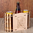 Ящик для пива "Пиво пенное", ручка-лента, 28х10,5х18см - Фото 1