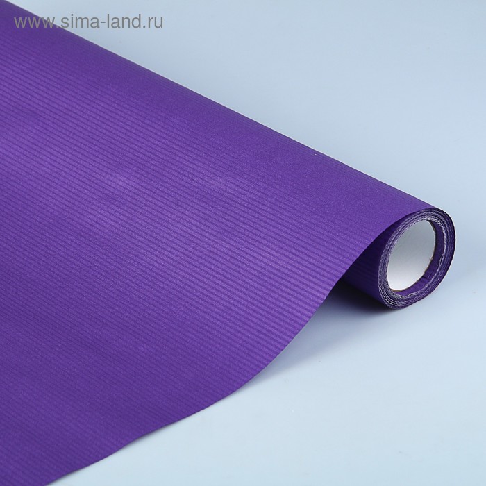 Бумага гофрированная "Bella Carta", тёмно-фиолетовая, 0,5 х 10 м - Фото 1
