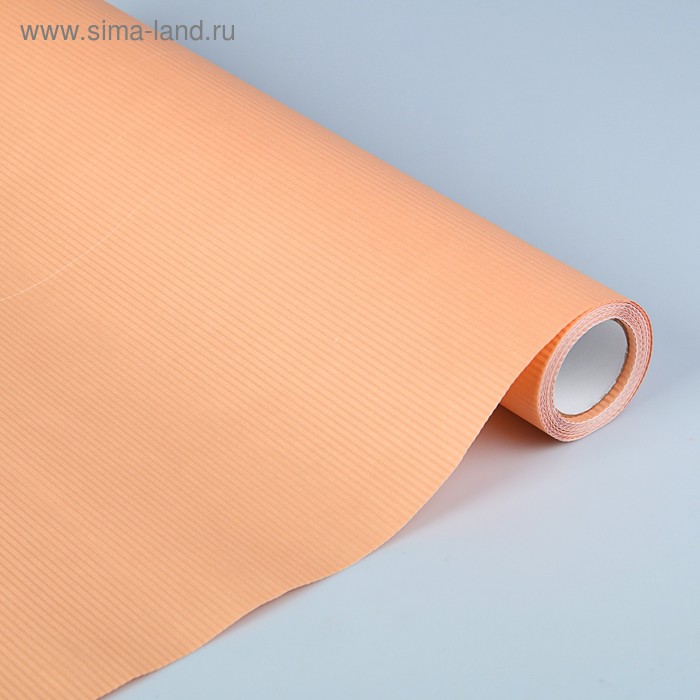 Бумага гофрированная "Bella Carta", персиковая, 0,5 х 10 м - Фото 1