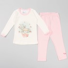 Пижама для девочки "Мишки -Тедди", рост 98-104 см, цвет белый/розовый Т125 - Фото 1