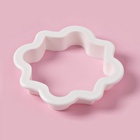 Формы для печенья Доляна «Рамки», набор 4 шт.: 9×7.5 / 8.7×6.6 / 8×9 / 8.5×6.5 см, пластик, белые - Фото 3