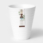 Кашпо для цветов со вставкой Plast-Avenue «Валенсия», 2.8 л, пластик, белое - Фото 6