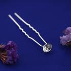 Шпилька для волос «Сияние», серебро - Фото 1